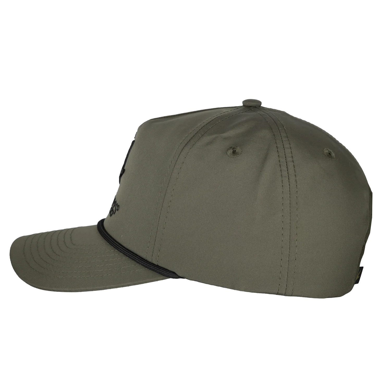 5-Panel Ripstop Performance Snapback | Faded Olive | One Size - Image 4