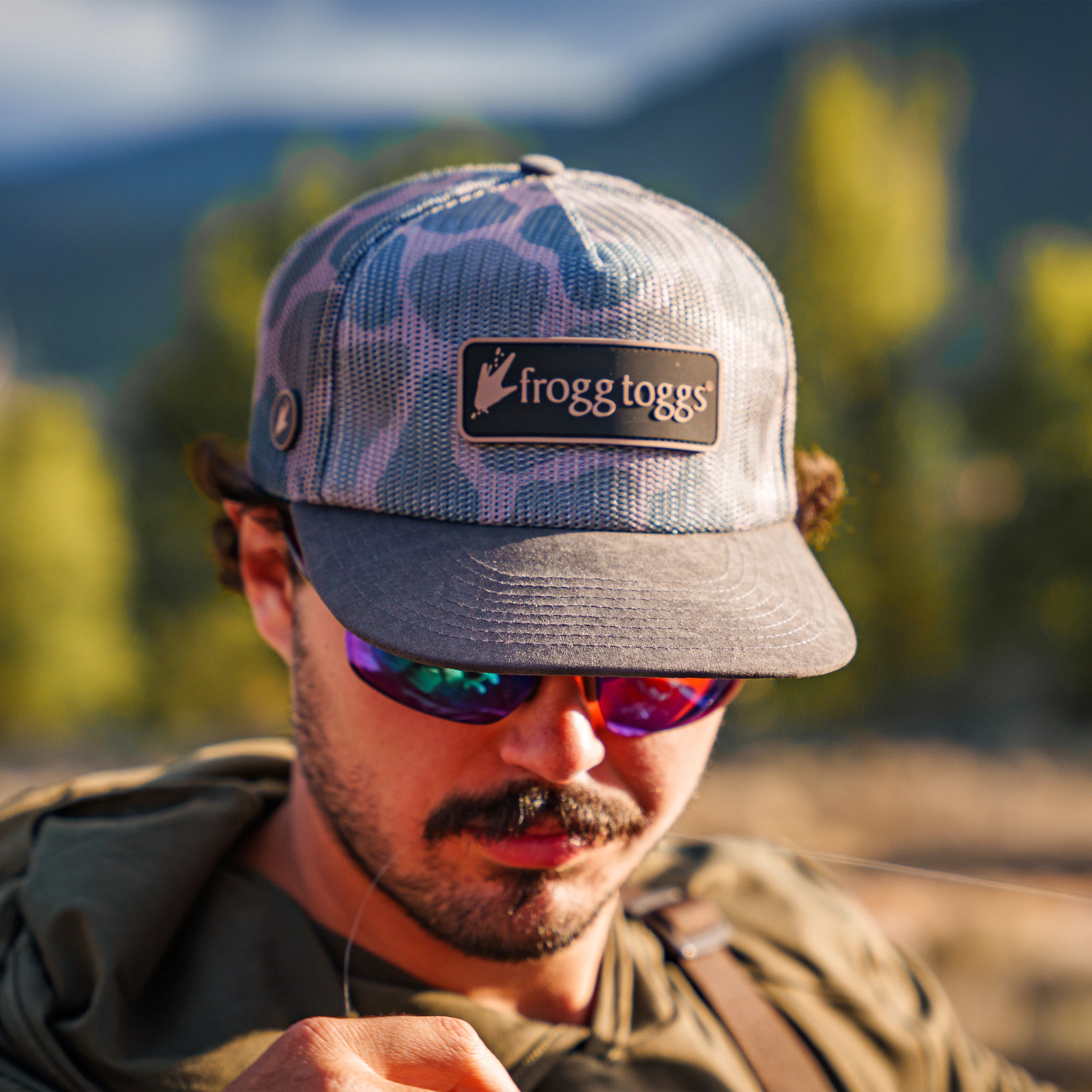Frogg Toggs® All-Mesh Semi-Curved Snapback Cap | Classic Duck Camo | One Size - Image 7