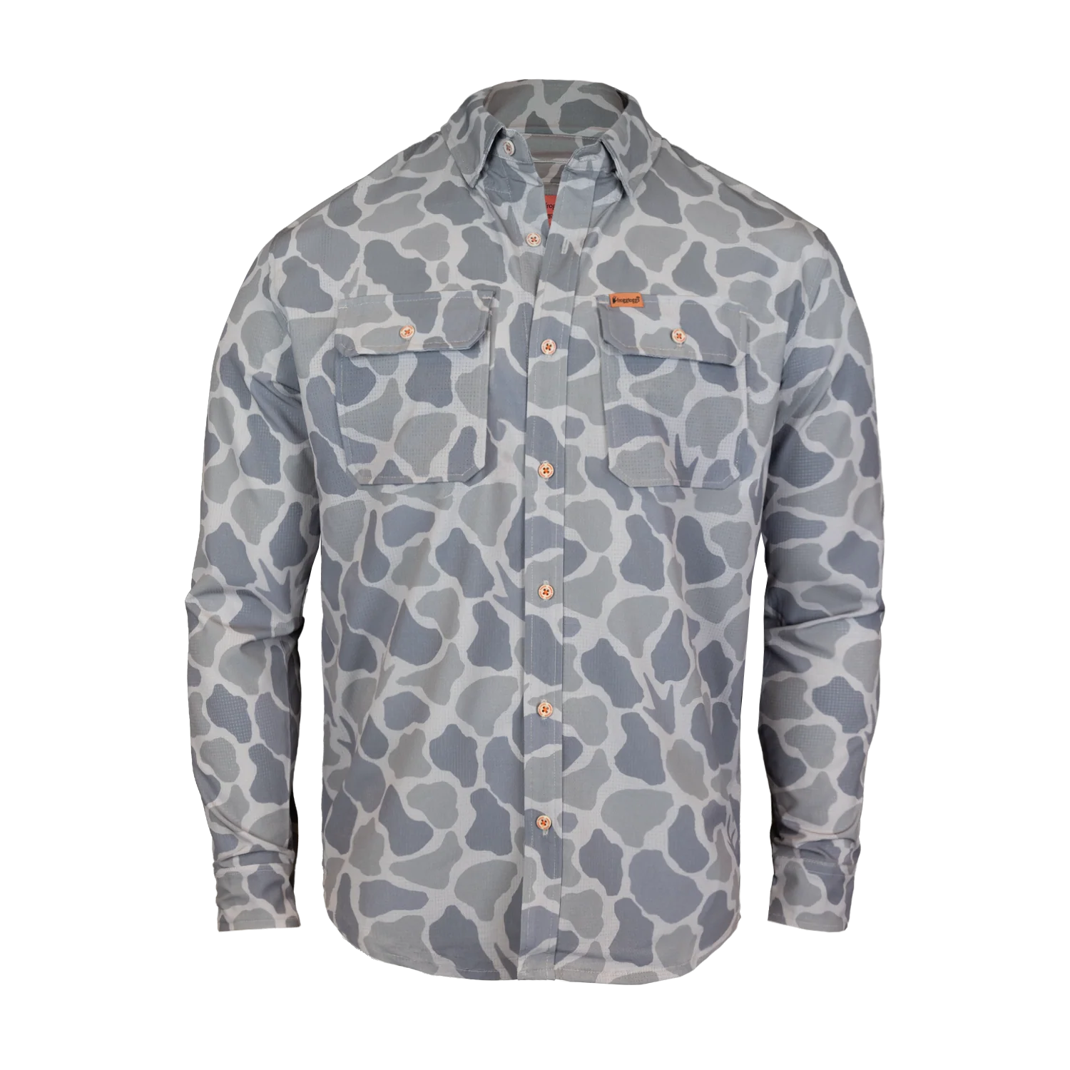 L/S Airflow Button-down | Faded Duck Camo