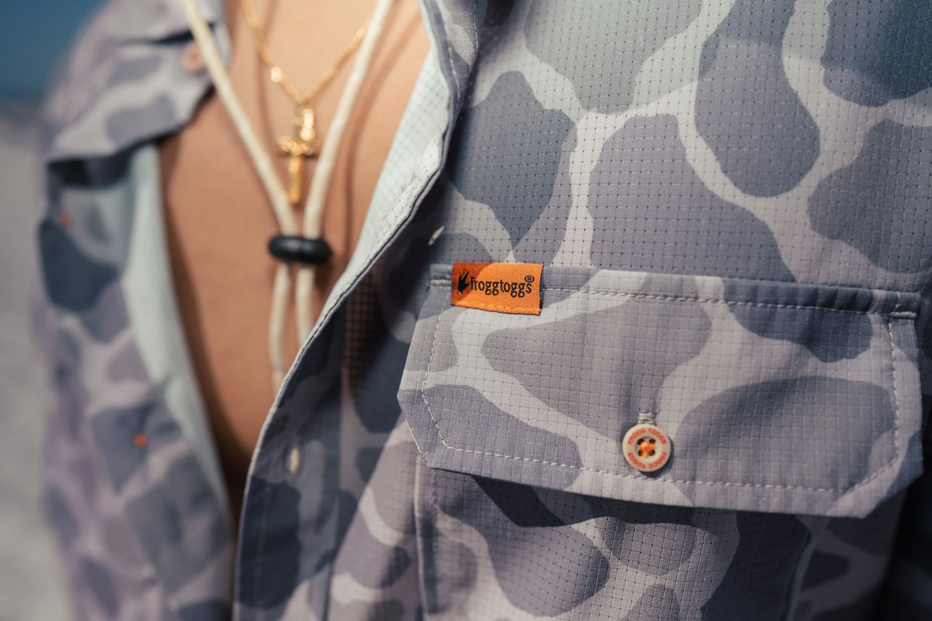 L/S Airflow Button-down | Faded Duck Camo - Image 4
