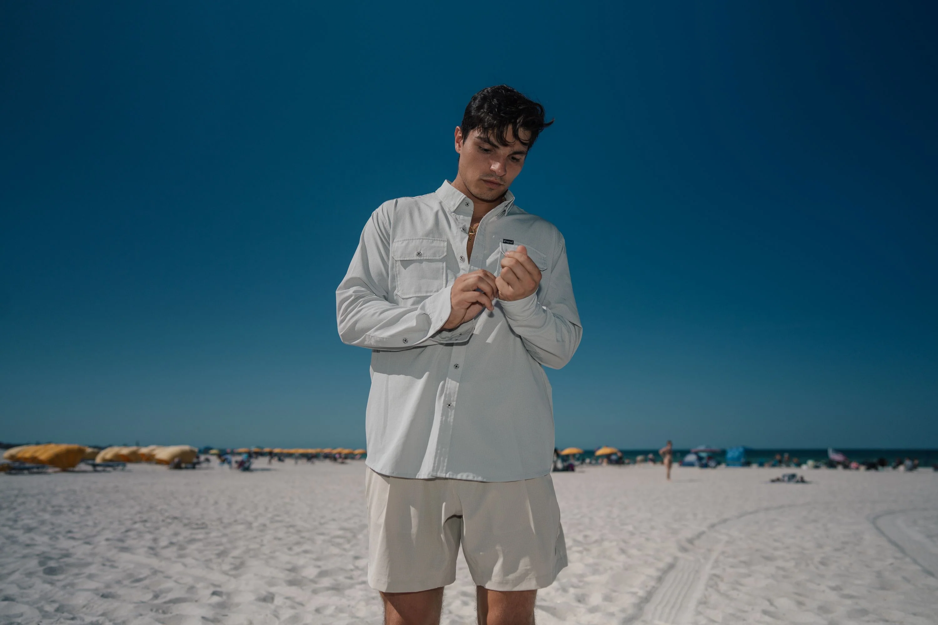 L/S Airflow Button-down | Silver - Image 4