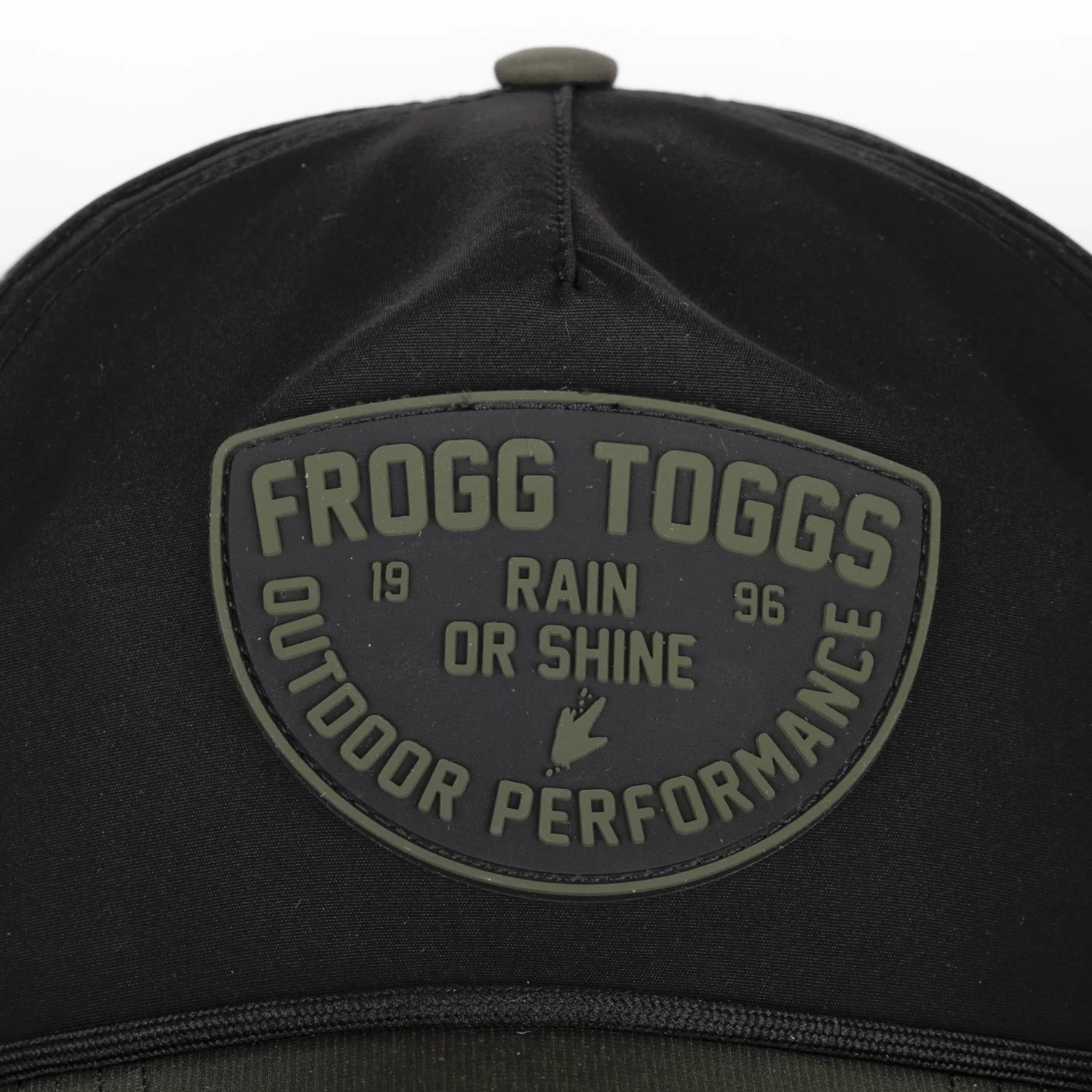 Rain or Shine Two-Tone 5 Panel Performance | Black/ Faded Olive | One Size - Image 3