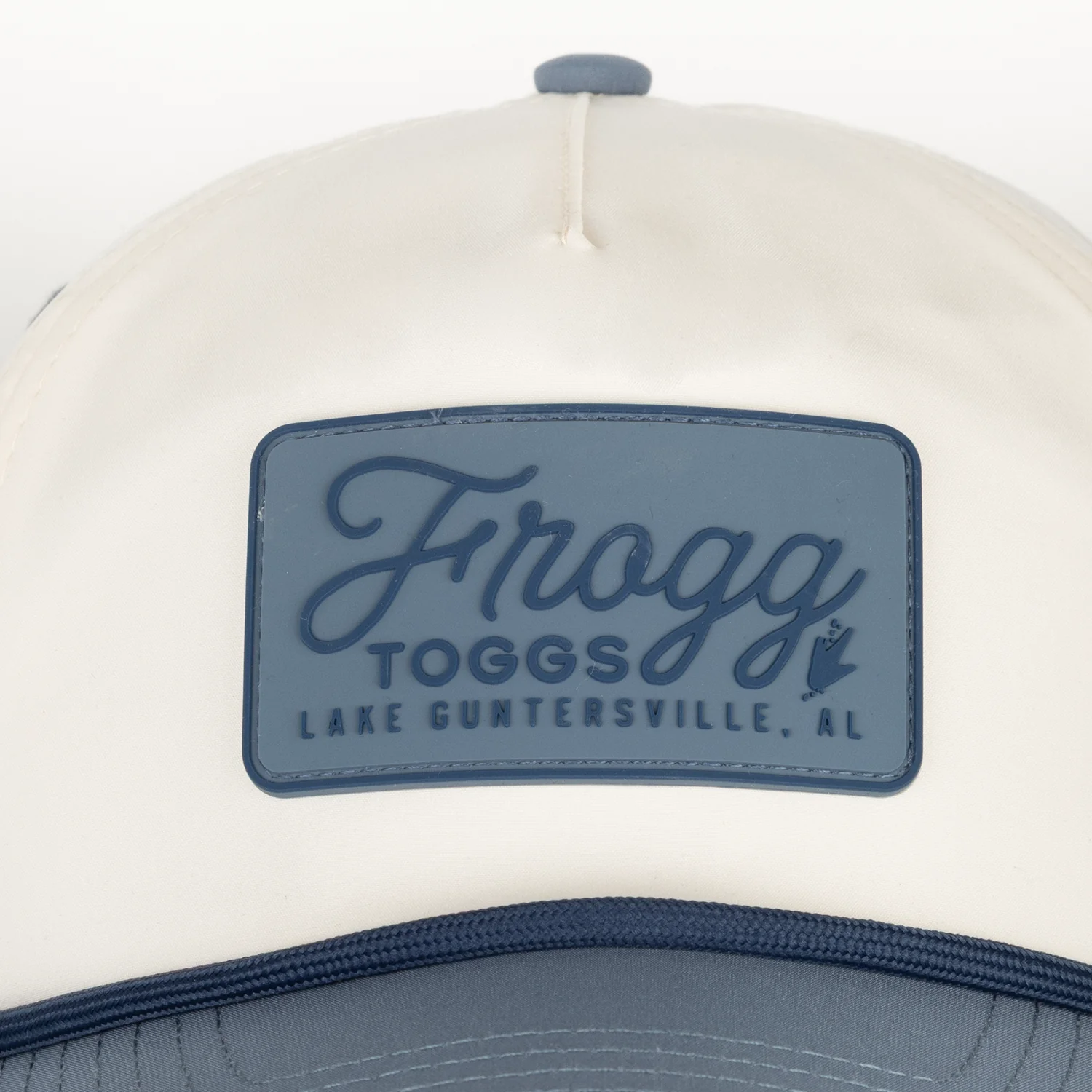 Two-Tone 5-Panel Performance Snapback | Natural/Faded Blue | One Size - Image 3