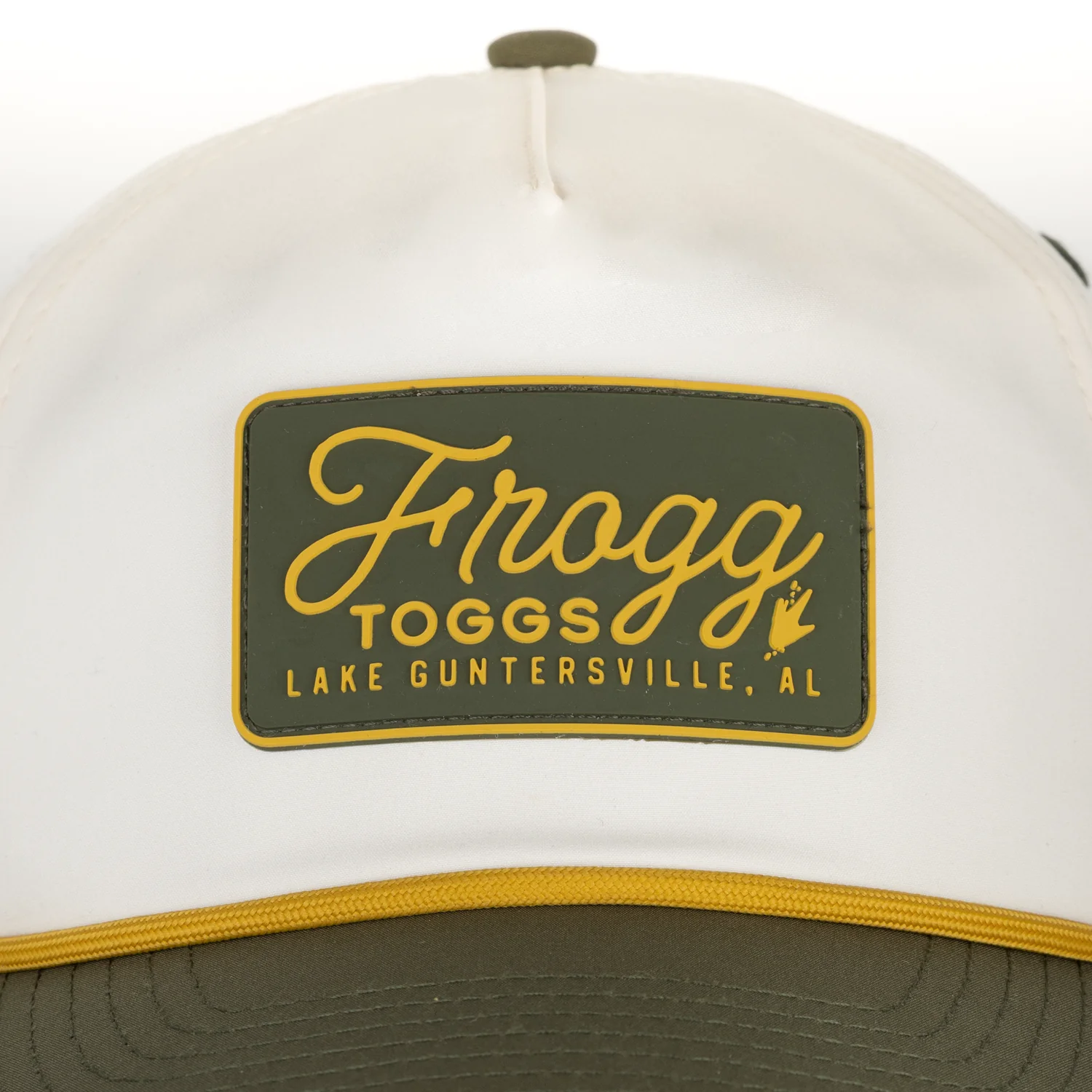 Two-Tone 5-Panel Performance Snapback | Natural/Faded Olive | One Size - Image 3