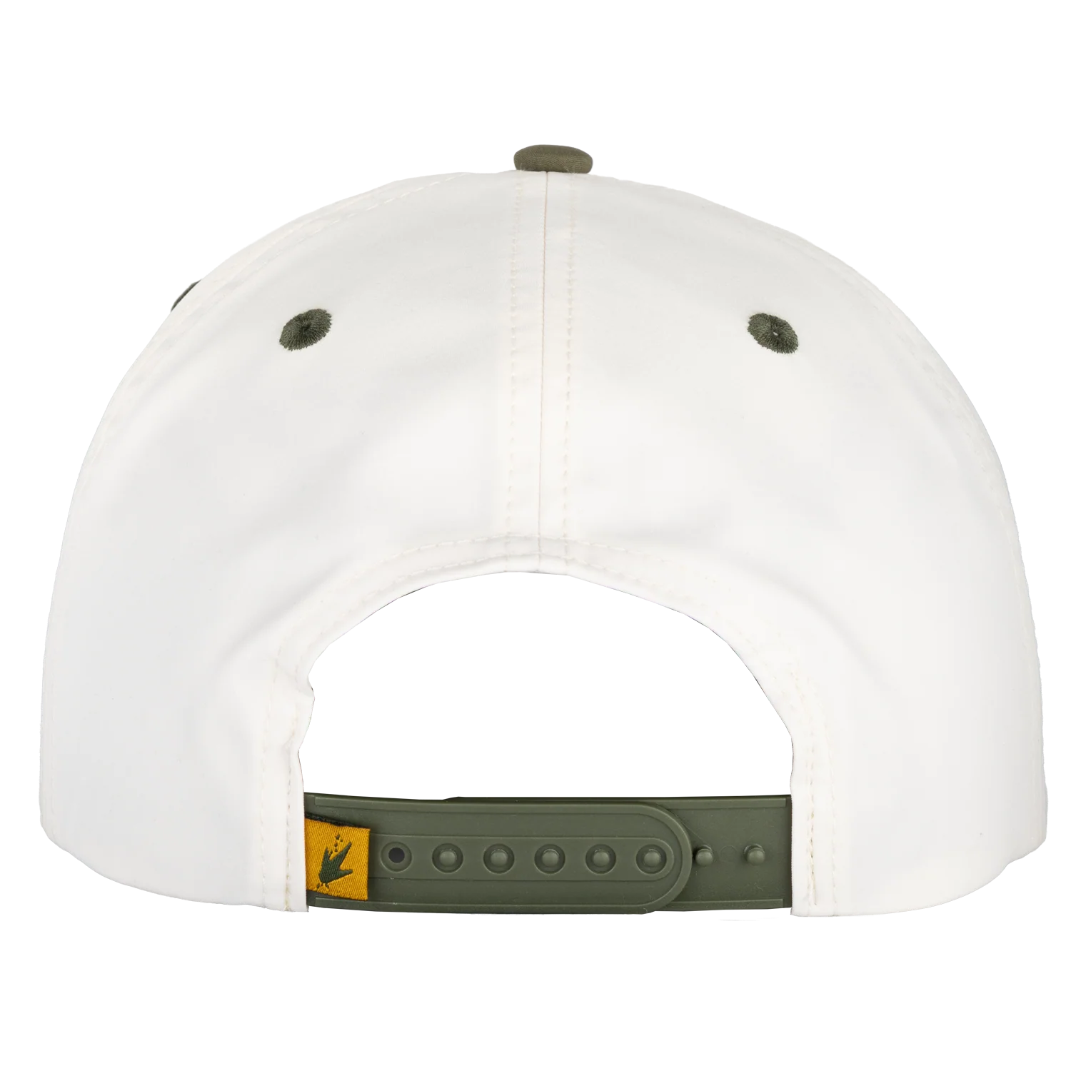 Two-Tone 5-Panel Performance Snapback | Natural/Faded Olive | One Size - Image 5