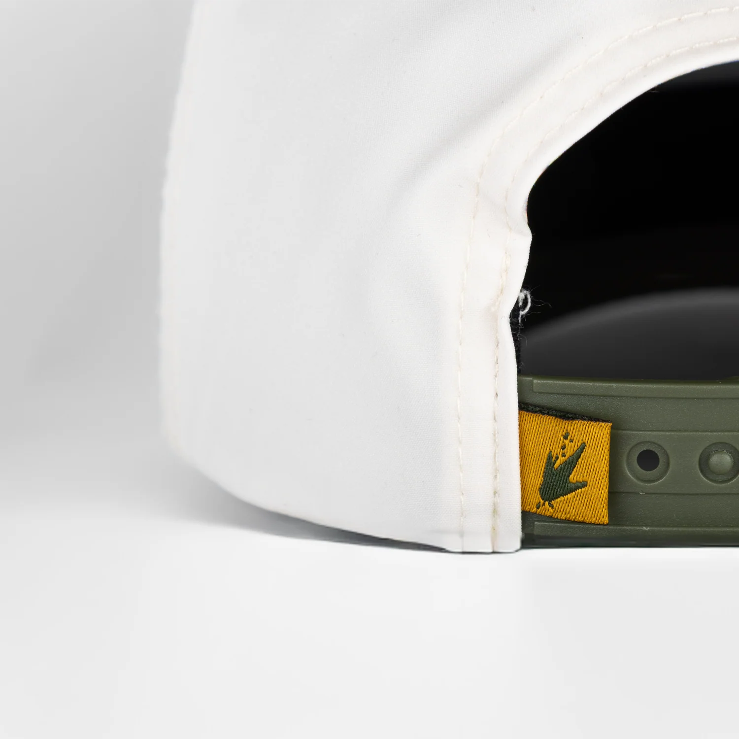 Two-Tone 5-Panel Performance Snapback | Natural/Faded Olive | One Size - Image 6
